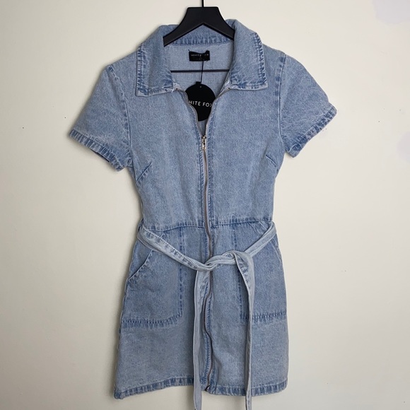 White Fox Boutique Dresses & Skirts - White Fox Boutique Denim Dress NWT